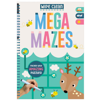 Wipe Clean: Mega Mazes - cover