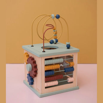 Wooden 5 - in - 1 activity cube - My Little Thieves