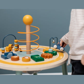 Wooden animal activity table - My Little Thieves