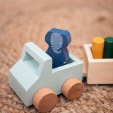 Wooden animal car with trailer - My Little Thieves
