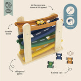 Wooden ramp racer with 4 cars - My Little Thieves
