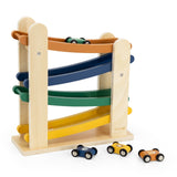 Wooden ramp racer with 4 cars - My Little Thieves