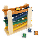 Wooden ramp racer with 4 cars - My Little Thieves