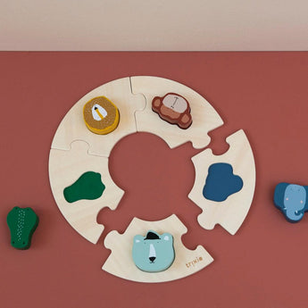 Wooden round puzzle - My Little Thieves