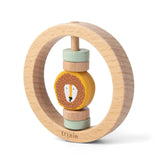 Wooden Round Rattle – Animal Designs - My Little Thieves