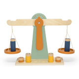 Wooden scale with 6 weights - My Little Thieves