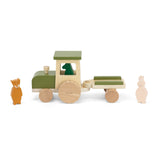Wooden tractor with trailer - My Little Thieves