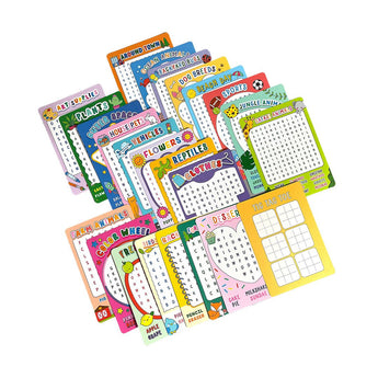 Word Search or Joke Decoder Activity Cards - Set of 24 - My Little Thieves