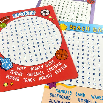 Word Search or Joke Decoder Activity Cards - Set of 24 - My Little Thieves
