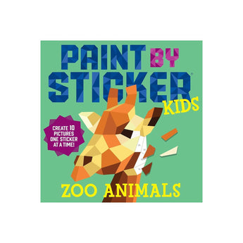 Workman Paint By Sticker Kids Zoo Animals | Sticker Art Activity Book - My Little Thieves