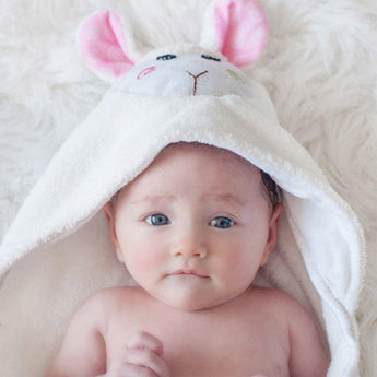 Zoocchini Baby Hooded Towel | Cotton Terry Absorbent Bath Wrap - My Little Thieves