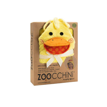 Zoocchini Baby Hooded Towel | Cotton Terry Absorbent Bath Wrap - My Little Thieves