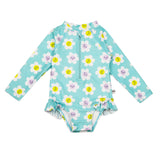 Zoocchini Girls Long Sleeve Swimsuit | Upf 50+ Sun Protection - My Little Thieves