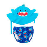 Zoocchini Reusable Swim Diaper & Sun Hat Set | Upf 50+ Baby Swimwear - My Little Thieves