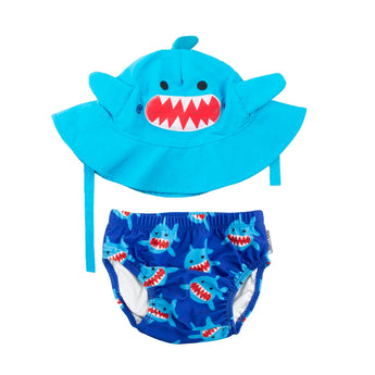 Zoocchini Reusable Swim Diaper & Sun Hat Set | Upf 50+ Baby Swimwear - My Little Thieves