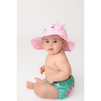 Zoocchini Reusable Swim Diaper & Sun Hat Set | Upf 50+ Baby Swimwear - My Little Thieves