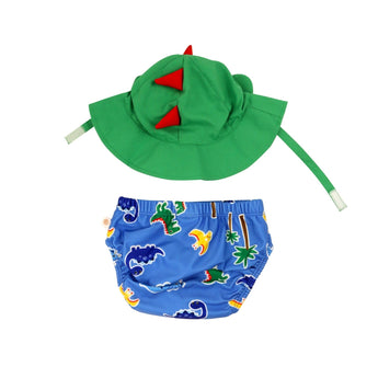 Zoocchini Reusable Swim Diaper & Sun Hat Set | Upf 50+ Baby Swimwear - My Little Thieves