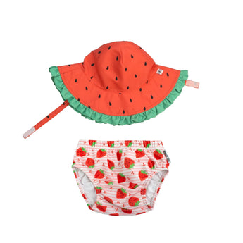 Zoocchini Reusable Swim Diaper & Sun Hat Set | Upf 50+ Baby Swimwear - My Little Thieves