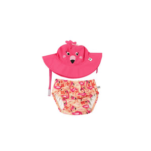 Zoocchini Reusable Swim Diaper & Sun Hat Set | Upf 50+ Baby Swimwear - My Little Thieves