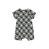 Beau Loves Club Black Short Sleeve Romper | Romper Baby