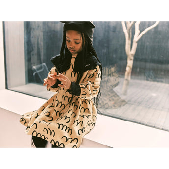 Beau Loves Sand Scribble Gathering Dress | Aw22