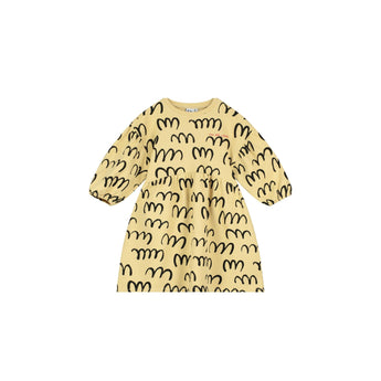Beau Loves Sand Scribble Gathering Dress | Aw22
