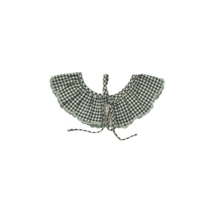Bonheur Dujour Green Collar Removable Flounced Checks | Fashion Accessories