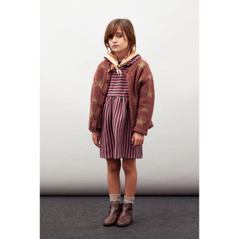Tocoto Vintage Cardigan Lurex Stars | Pink