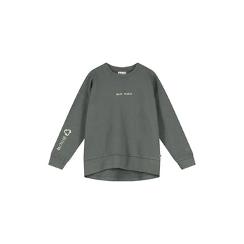 Beau Loves Dark Gull Grey 'Dear World' Relaxed Fit Sweater | Aw23