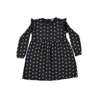 Piknic Barcelona Dress Olympe Rhombus Nit | Black