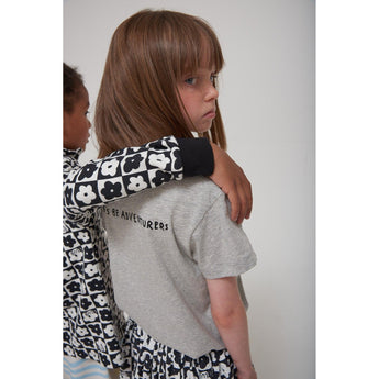 Beau Loves Grey Melange Smile T Shirt | Beau Loves