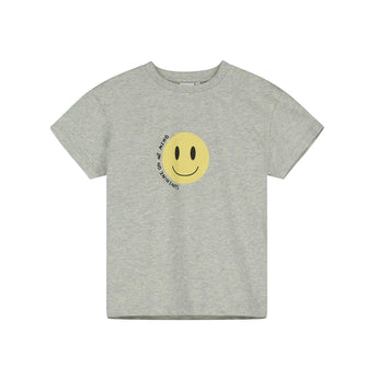 Beau Loves Grey Melange Smile T Shirt | Beau Loves