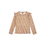 Tocoto Vintage Kid Flowers Printed Top | Beige