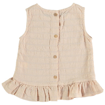 Piknic Barcelona Leandra Frilled Pink Top | Pink