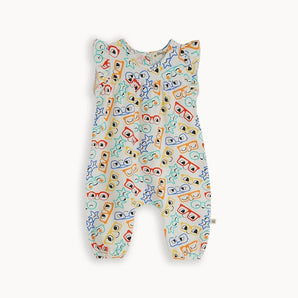 The Bonnie Mob Sunnies Frill Sleeve Jumpsuit | Multicolor