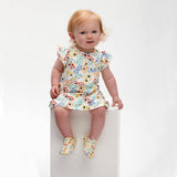 The Bonnie Mob Sunnies Sun Dress With Frill Shoulder | Dresses