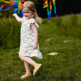 The Bonnie Mob Sunnies Sun Dress With Frill Shoulder | Dresses
