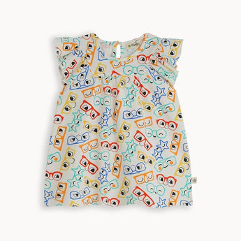 The Bonnie Mob Sunnies Sun Dress With Frill Shoulder | Dresses
