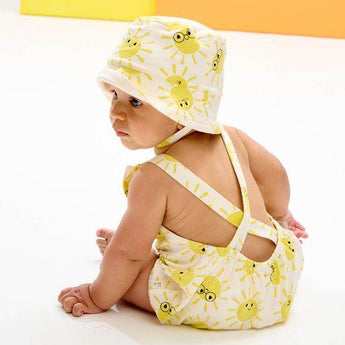 The Bonnie Mob Sunshine Bubble Romper | Romper Baby