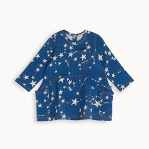 The Bonnie Mob Denim Stars Dress | Aw22