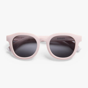 Barner Andy Sun Baby Cotton Candy pink polarised sunglasses, front product view, age 0 to 9 months