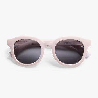 Barner Andy Sun Baby Cotton Candy pink polarised sunglasses, front product view, age 0 to 9 months