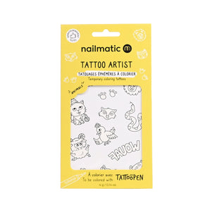 Nailmatic Kids Coloring Tattoo Board Gift