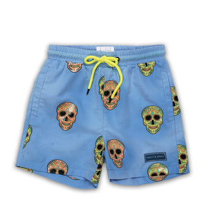Holly and Beau Skulls Color Changing Boy Swim Shorts