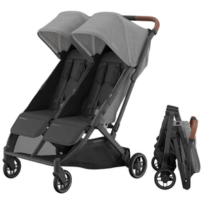 UPPAbaby Minu Duo Stroller with Carbon Frame and Leather Details
