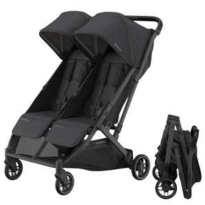 UPPAbaby Minu Duo Stroller with Carbon Frame and Leather Details