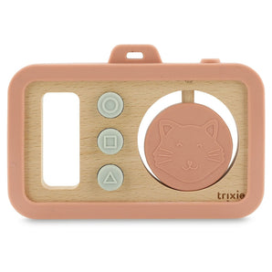 Wooden Silicone Baby Camera Mr. Fox, Mr. Lion, And Mrs. Cat Collection