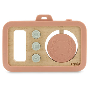 Wooden Silicone Baby Camera - Mr. Fox, Mr. Lion, and Mrs. Cat Collection