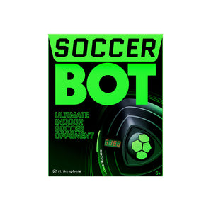 Strikesphere Soccer Bot Indoor Football Trainer – Smart Interactive Football Game for Kids (Black, One Size)