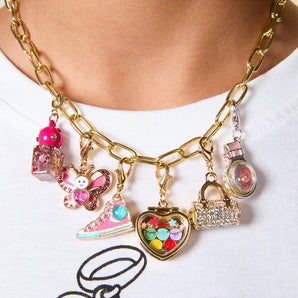 FAO Schwarz® Charm Squad Gold Necklace